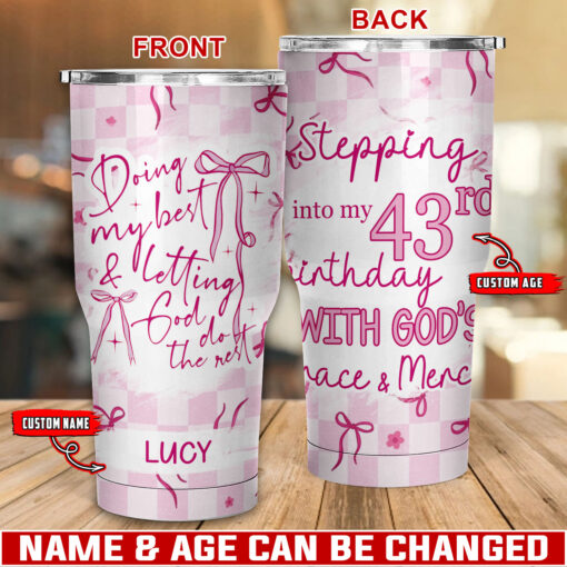 Doing My Best & Letting God Do The Rest - Stainless Steel Tumbler 30oz