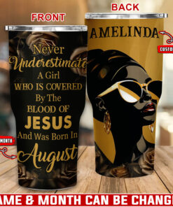 A Girl Who Is Covered By Blood Of Jesus - Stainless Steel Tumbler 30oz