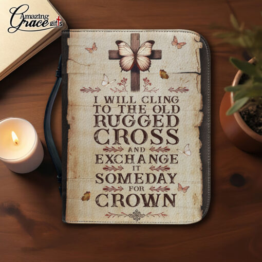 Exchange Old Rugged For The Crown | Personalized Bible Cover - Image 6