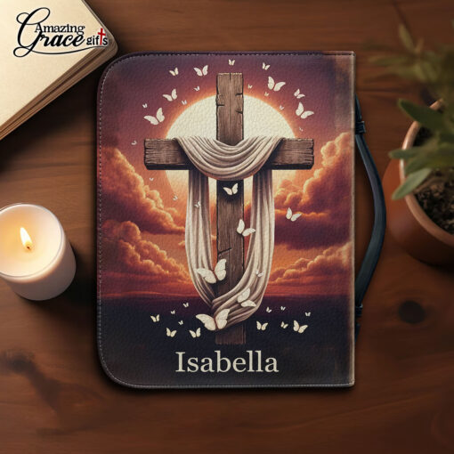 Exchange Old Rugged For The Crown | Personalized Bible Cover - Image 3