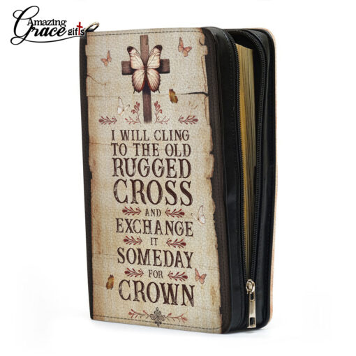 Exchange Old Rugged For The Crown | Personalized Bible Cover - Image 4