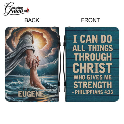 I Can Do All Things Through Christ Who Gives Me Strength | Personalized Bible Cover - Image 7