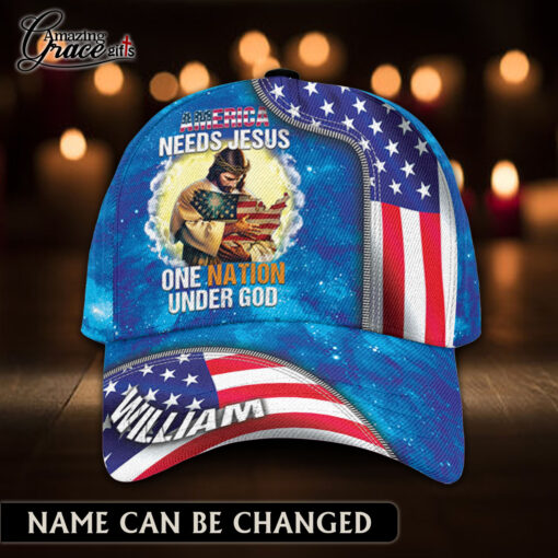 America Needs Jesus One Nation Under God - Classic Cap