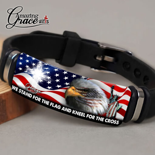 We Stand For The Flag And Kneel For The Cross - Bracelet - Image 3