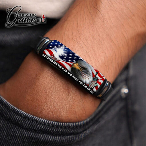 We Stand For The Flag And Kneel For The Cross - Bracelet - Image 4