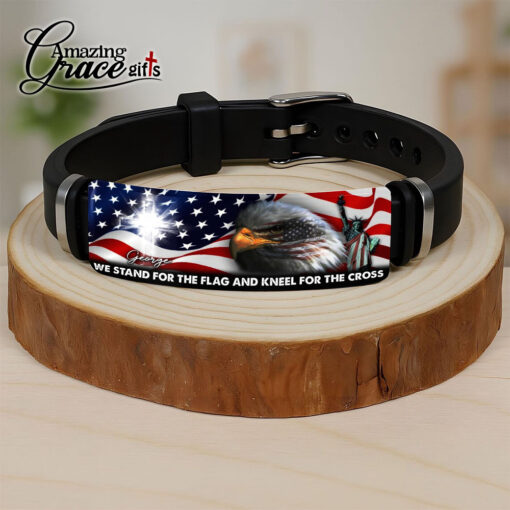 We Stand For The Flag And Kneel For The Cross - Bracelet - Image 5