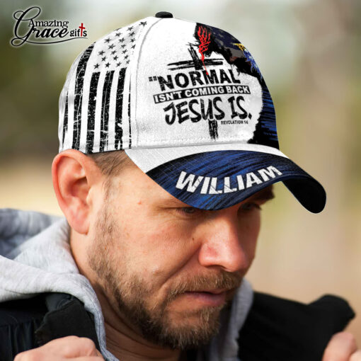 Normal Isn't Coming Back Jesus Is - Classic Cap - Image 3