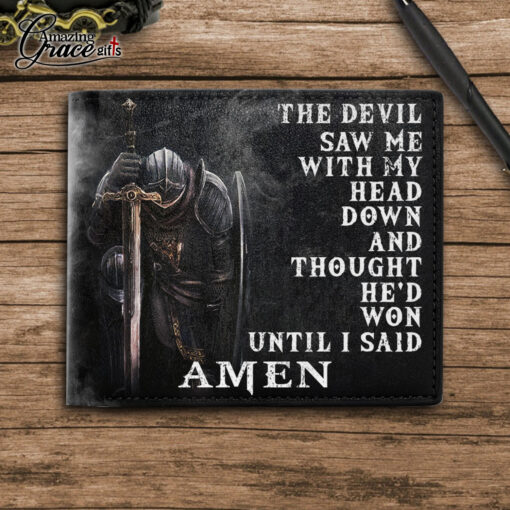 The Devil Thought He Won Until I Said Amen - Man Wallet - AGG2710 - Image 3