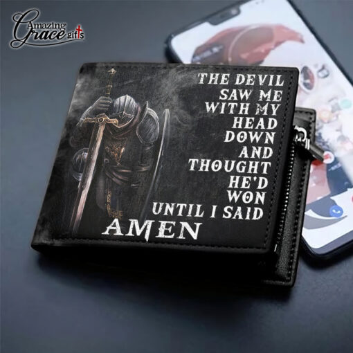 The Devil Thought He Won Until I Said Amen - Man Wallet - AGG2710 - Image 5