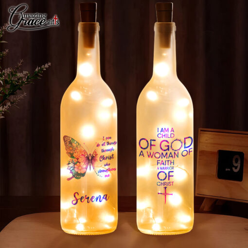 I Am A Child Of God A Woman Of Faith - Bottle Light - AGG2720 - Image 2