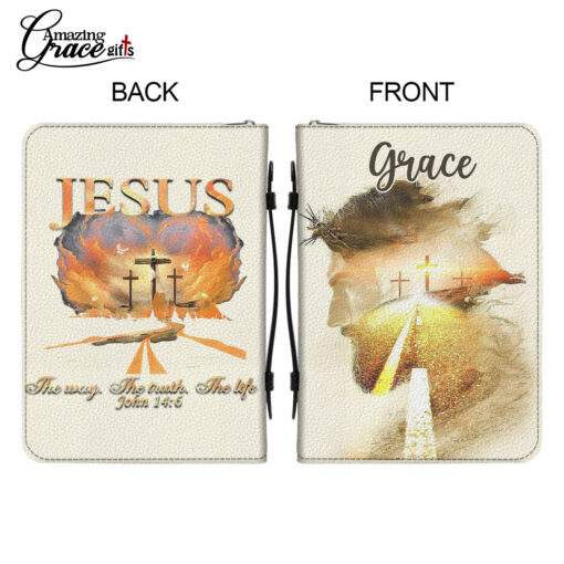 Jesus The Way The Truth The Life | Personalized Bible Cover Size 2XL - Image 7