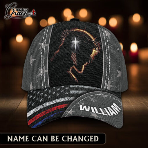 American Flag Cross Jesus Patriotic Christian - Classic Cap