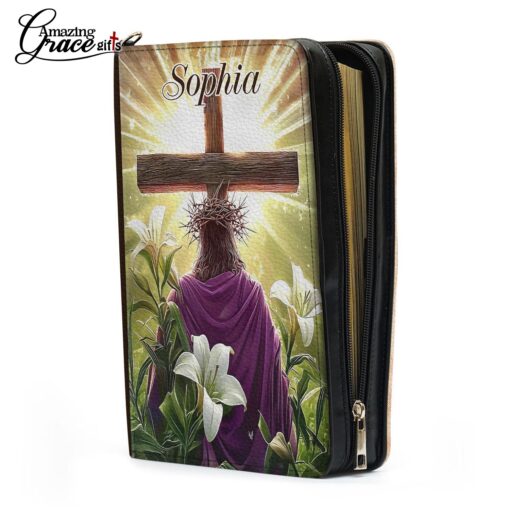 Jesus He Is Not Here He Is Risen | Personalized Bible Cover Size 2XL - Image 7