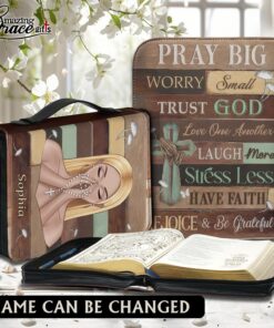 Pray Big Worry Small Trust God | Personalized Bible Cover