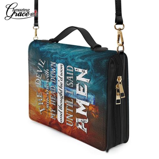 The Devil Thought He Won Until I Said Amen - Bible Cover XL - Image 8