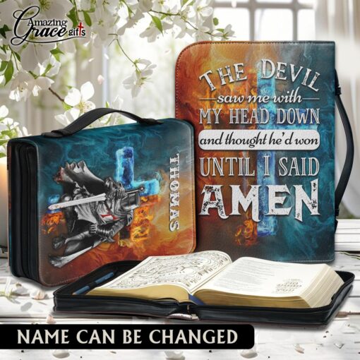 The Devil Thought He Won Until I Said Amen - Bible Cover XL
