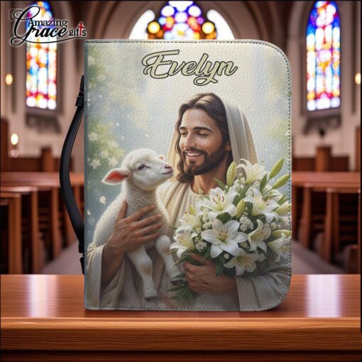 Sheep Jesus He Is Risen - Bible Cover XL - Image 2