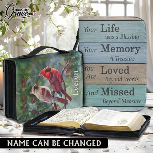 Cardinal Your Life Was A Blessing Jesus - Bible Cover L