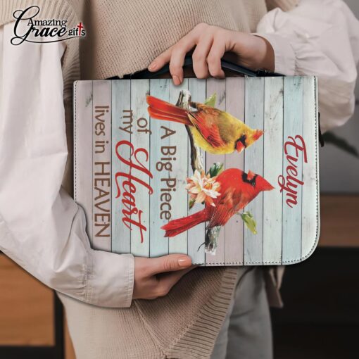 Cardinal A Big Piece Of My Heart Lives In Heaven  - Bible Cover M - Image 5