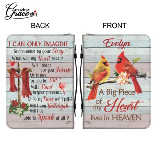 Cardinal A Big Piece Of My Heart Lives In Heaven  - Bible Cover M - Image 9