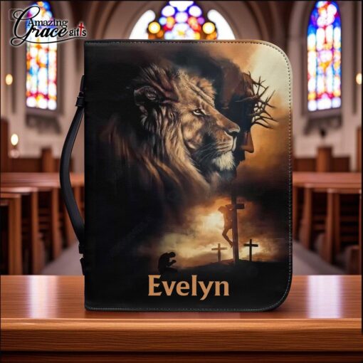 Lion Jesus Born As A Baby Coming Back As A King  - Bible Cover XL - Image 2