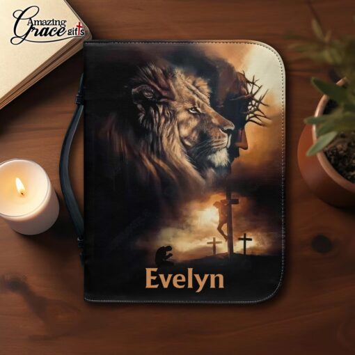 Lion Jesus Born As A Baby Coming Back As A King  - Bible Cover XL - Image 3