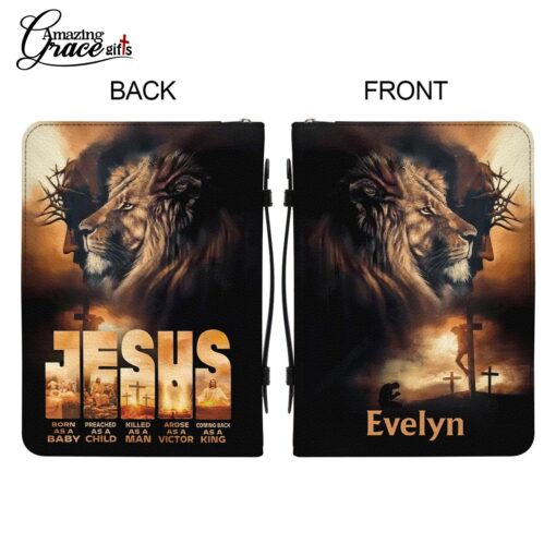 Lion Jesus Born As A Baby Coming Back As A King  - Bible Cover XL - Image 9