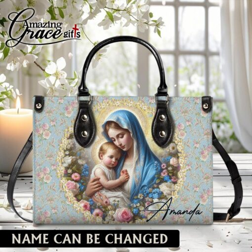 Virgin Mary Christ's Mother - Leather Handbag L