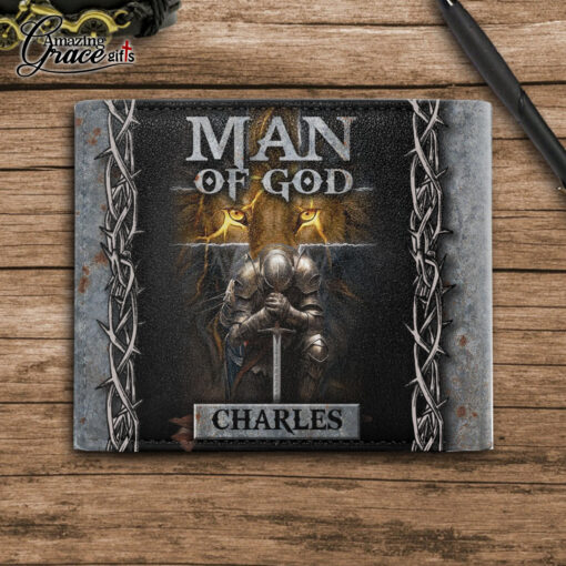 Lion Warrior Man Of God I Am His Jesus - Man Wallet - AGG2758 - Image 4