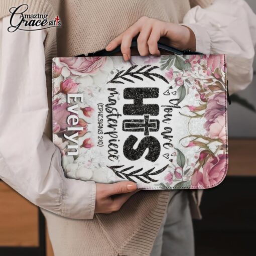 Flowers You Are His Masterpiece Jesus Christ - Bible Cover 2XL - Image 5