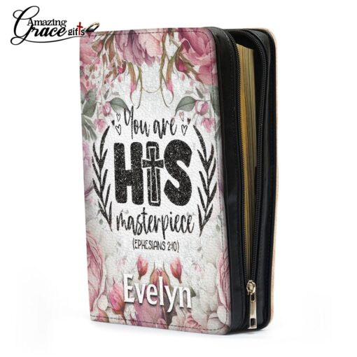 Flowers You Are His Masterpiece Jesus Christ - Bible Cover 2XL - Image 7