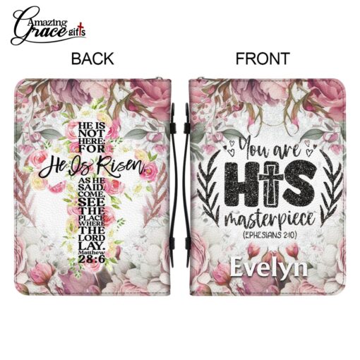 Flowers You Are His Masterpiece Jesus Christ - Bible Cover 2XL - Image 9