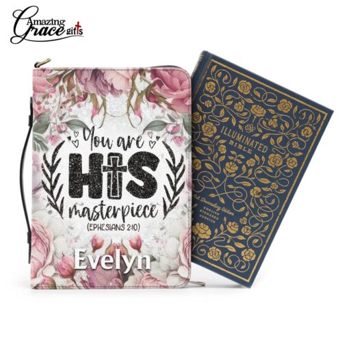 Flowers You Are His Masterpiece Jesus Christ - Bible Cover 2XL - Image 10