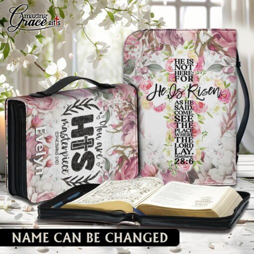 Flowers You Are His Masterpiece Jesus Christ - Bible Cover 2XL
