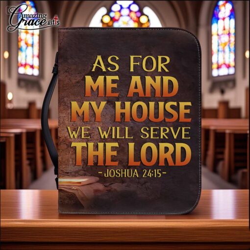 As For Me And For My House We Will Serve The Lord - Bible Cover 2XL - Image 2
