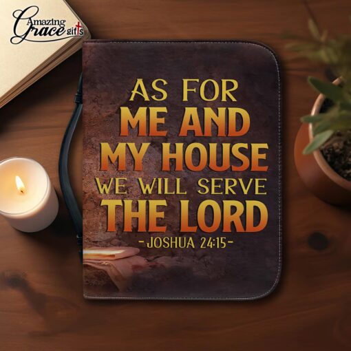 As For Me And For My House We Will Serve The Lord - Bible Cover 2XL - Image 3