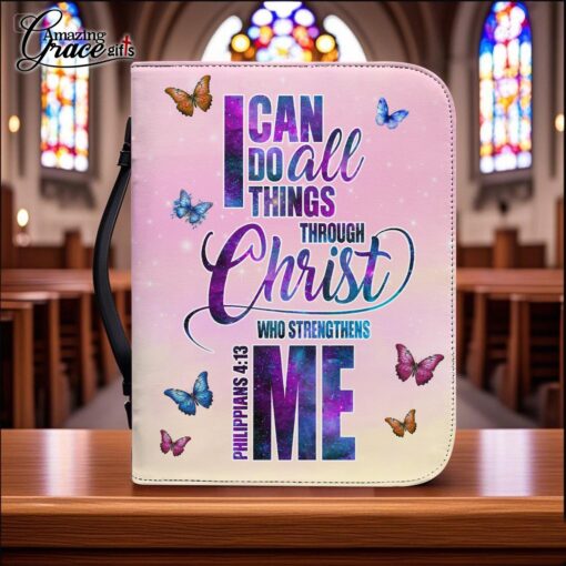 I Can Do All Things Through Christ Who Strengthens Me  - Bible Cover XL - Image 2