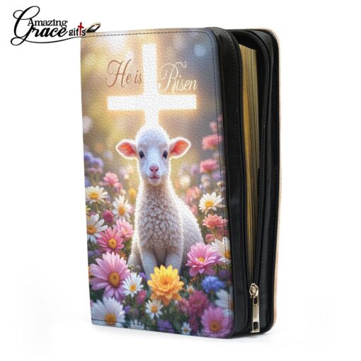 Sheep Cross He Is Risen Jesus Christ - Bible Cover XL - Image 7