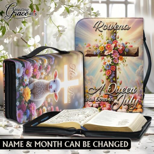 Sheep Cross He Is Risen Jesus Christ - Bible Cover XL