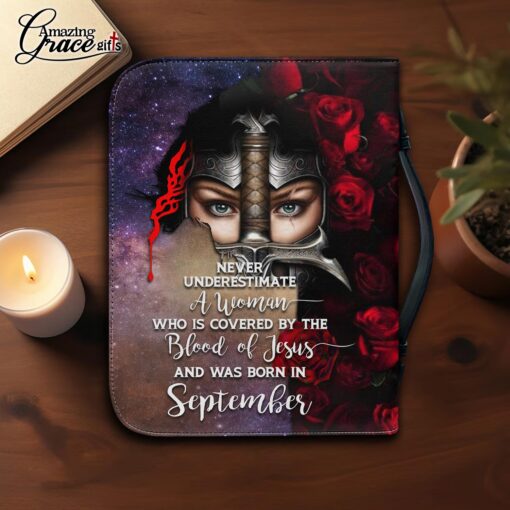 Never Underestimate A Woman Who Is Covered By The Blood Of Jesus - Bible Cover 2XL - Image 4