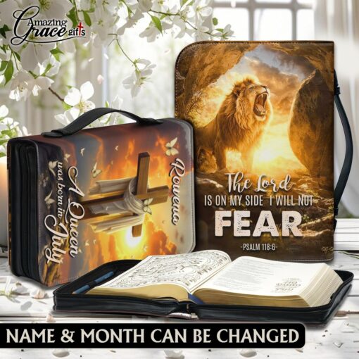Lion The Lord Is On My Side I Will Not Fear - Bible Cover 2XL