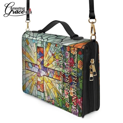 Grained Glass Jesus I Am A Child Of God - Bible Cover 2XL - Image 8