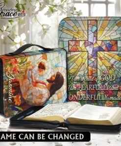 Grained Glass Jesus I Am A Child Of God - Bible Cover XL
