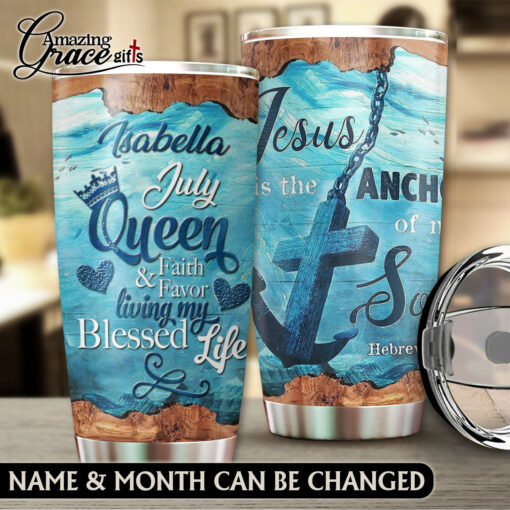 Ocean Jesus Is The Anchor Of My Soul  - Stainless Steel Tumbler 20oz