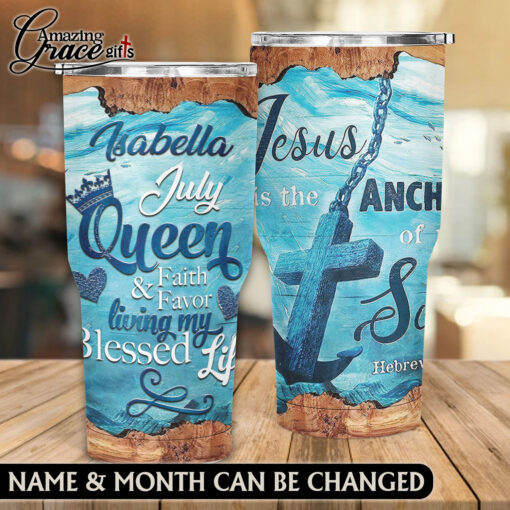 Ocean Jesus Is The Anchor Of My Soul  - Stainless Steel Tumbler 30oz