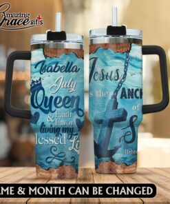 Ocean Jesus Is The Anchor Of My Soul  - Stainless Steel Tumbler 40oz