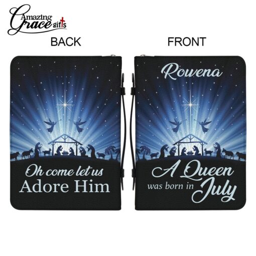 Oh Come Let Us Adore Him Jesus Christ Nativity Scene - Bible Cover 2XL - Image 9