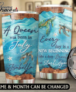Sea Turtle Ocean Every Day Is A New Beginning - Stainless Steel Tumbler 20oz