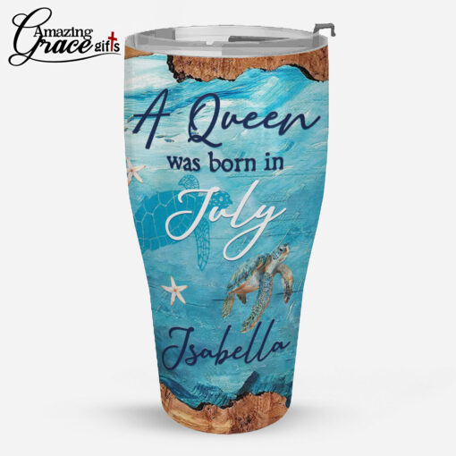 Sea Turtle Ocean Every Day Is A New Beginning - Stainless Steel Tumbler 30oz - Image 4