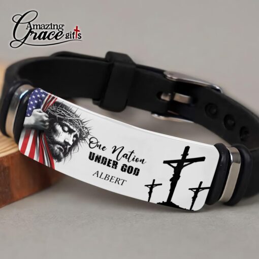 Patriotic Christian One Nation Under God  - Bracelet - Image 3